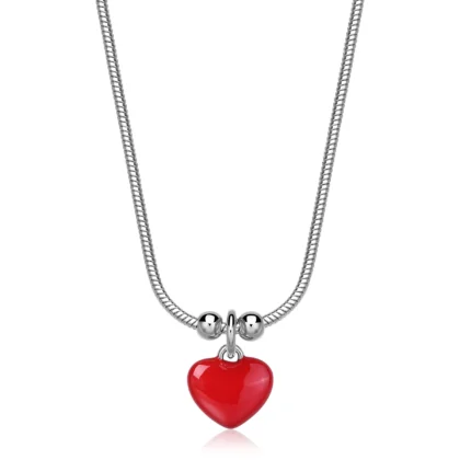 S'AGAPÕ Collana in Acciaio con Cuore SCK284