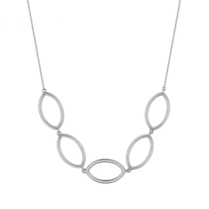ROSATO Collana in Argento 925 e Zirconi RZSO07