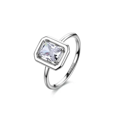 ROSATO Anello in Argento 925 e Zirconi RZAN35