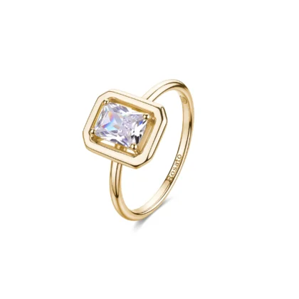 ROSATO Anello in Argento 925 e Zirconi RZAN36