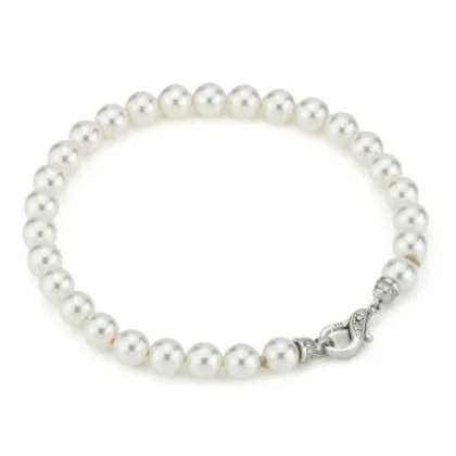 BOCCADAMO Bracciale in Argento e Perle BBR140S