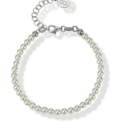 BOCCADAMO Bracciale in Argento e Perle BR577